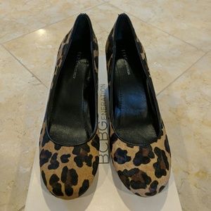 BCBGeneration Leopard Pony Hair pump